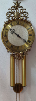 Antique style 2 heavy angelic metal wall clock