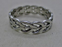 Különleges fonott ezüst gyűrű