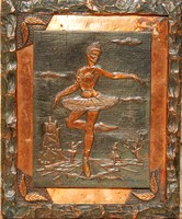 Aldo giorgi: ballerinas outdoors - copper embossing