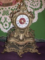 Luxurious neo-rococo style solid copper married large size - spectacular fireplace clock