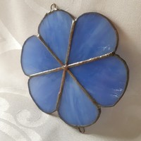 Tiffany flower, window decoration, blue