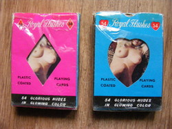 2 csomag retro erotikus pin up francia kártya