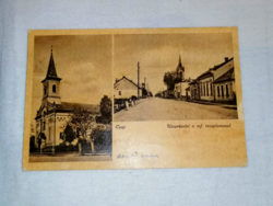 Tap cityscape with the Reformed Church and the Roman Catholic Church in 1944. (44.)