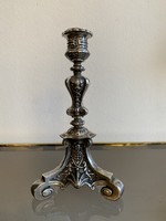 Antik Barokk Ezüst Gyertyatartó