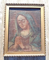 Tearing Madonna xvii. Century oil painting