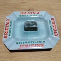 Crystal advertising ashtray