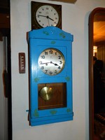 Junghans pendulum wall clock! Blue! - Rare