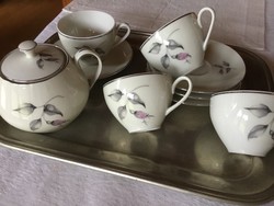 Tk thun antique Czechoslovak porcelain coffee set for 4 people