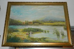 Unidentified - marked oil / canvas painting life image