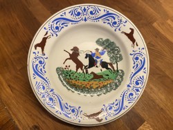 Lovászos, lovas, szép wilhelmsburgi tányér