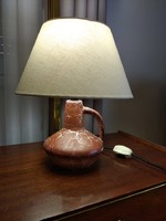 Renovated Kerezsi pearl ceramic table lamp - also for Christmas!