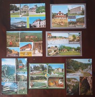 Csehszlovák retró képeslapok együtt, 7 db