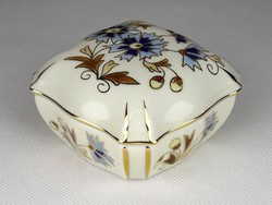 1G963 Búzavirágos Zsolnay porcelán bonbonier