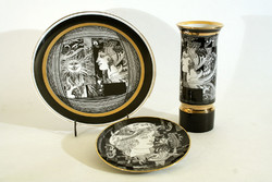 Ravenhouse Saxon endre sunlight vase 20cm plate bowl 24.5cm adriatic small plate 15.5cm decorative plate decorative plate