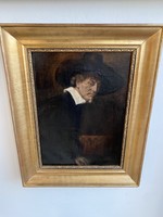 Antik Flamand Férfi Portré