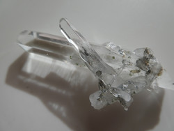 Natural rhinestone with quartz dendritic inclusions. Collection piece.