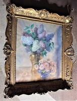 Diener-dénes rudolf flower still life, 60x50, pastel, cardboard