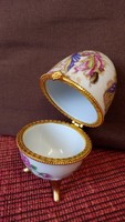 Porcelain faberge eggs, jewelry holder