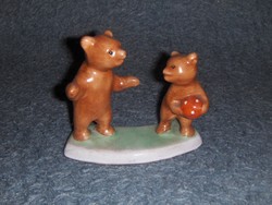 Bodrogkeresztúri kerámia labdázó macik medve mackó (po1-3)