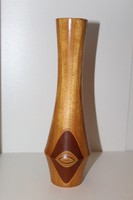 Small wooden vase