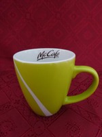 MC Café 2008, MC Donalds bögre, zöld, magassága 10,5 cm.