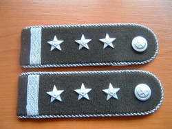 Mn Chief Sergeant rank shoulder pad with white back # + zs