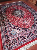 370 X 245 cm hand-knotted indo keshan rug for sale