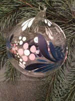 Karácsonyi - dekorációs üveg dísz