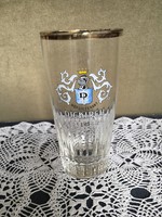 Labeled glass of Hoflieferant diekirch Luxembourgish beer