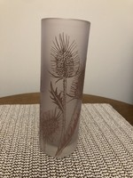 Mintás üveg váza 18 cm