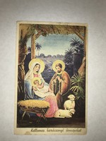 Karácsonyi képeslap arany nyomással 1941