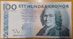 100 kronor korona 2006 Svédország