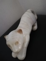 Szovjet porcelán tigris figura 14,5 cm