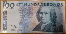 100 kronor korona 2001 Svédország