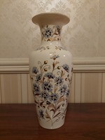 Zsolnay búzavirág mintás nagy váza 34 cm