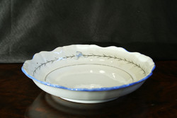 Elbogen tál tányér 28x5cm kék fehér