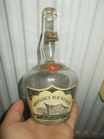 Antik cimkés likörös üveg palack bugaci keserű kecskeméti likörgyár