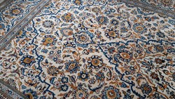 Hibátlan, iráni, kézi csomózású Keshan szőnyeg