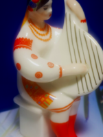 Russian porcelain figurine - Kiev musician girl