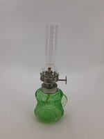 Zöld mini petróleum lámpa 16,5 cm