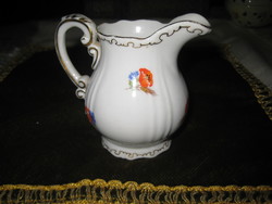 Zsolnay mocha with old poppy, pourer 9 cm marked