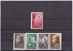 Hungary half postage stamps 1942
