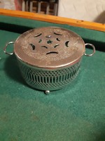 Gorgeous antique metal candle holder / heater
