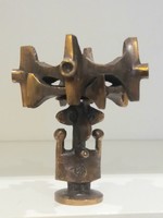 Lajos Muharos: bronze figurine / applied arts company