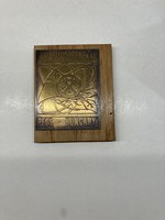 Mév brass plaque