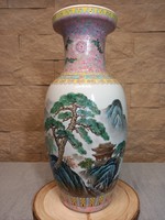 Kínai váza 47 cm Famille Rose 1970-80