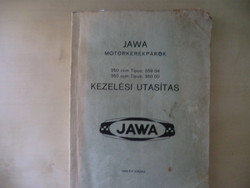 Jawa motorkerékpár 1968-as kezelési könyv alvázszámhoz és első tulajdonos nevére kiállítva