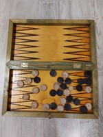 Wooden game, backgammon.