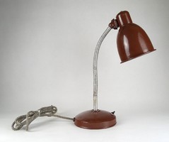 1H045 Bauhaus industrial barna íróasztali lámpa műhelylámpa