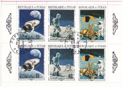 Csád légiposta bélyeg blokk 1970